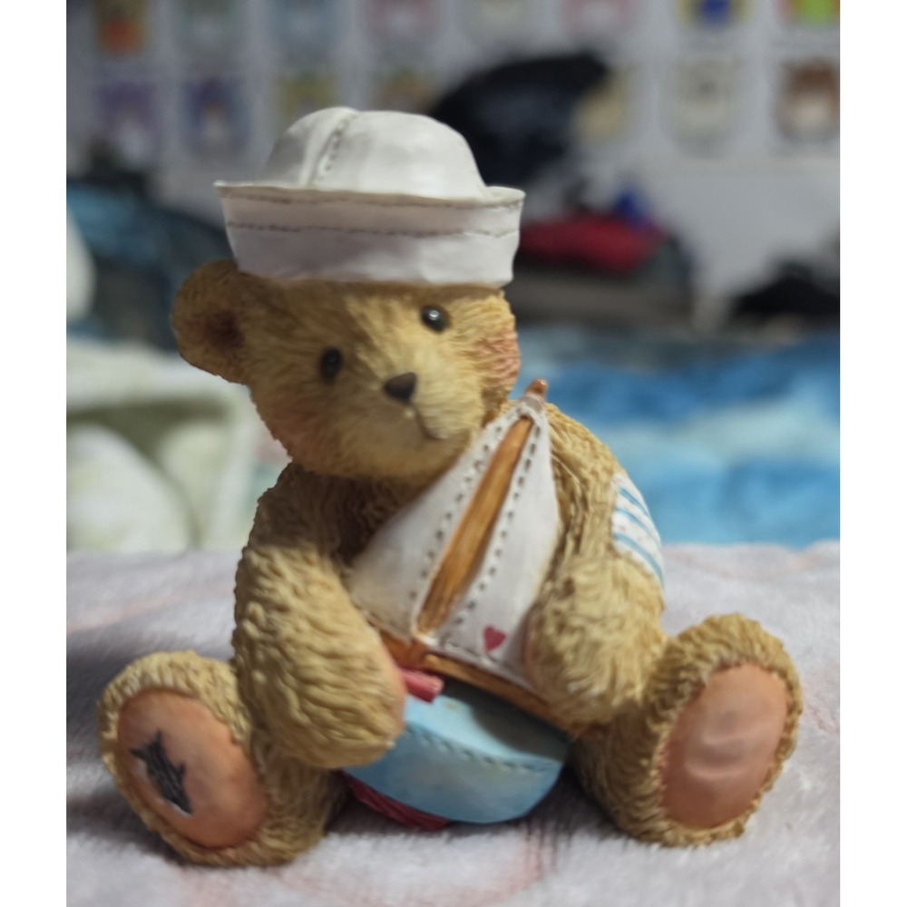 1992 P. Hillman Sail With Me Jonathan Bear Figurine Hamilton Gifts Vintage